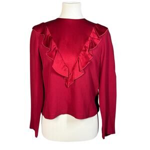 Red Valentino Ruffle Blouse Small